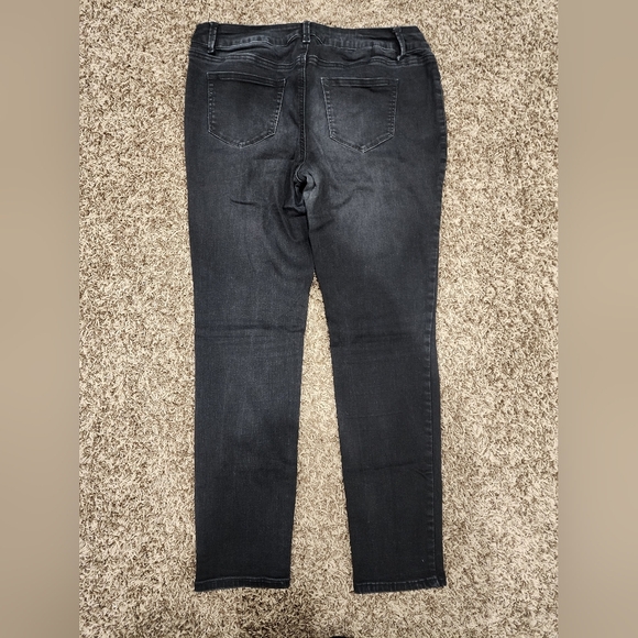 Maurices Skinny Jeggings Black Size L Short - Picture 3 of 6